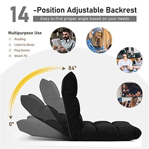 MAT EXPERT 14-Position Floor Chair, Floor Gaming Chair w/Resilience ...