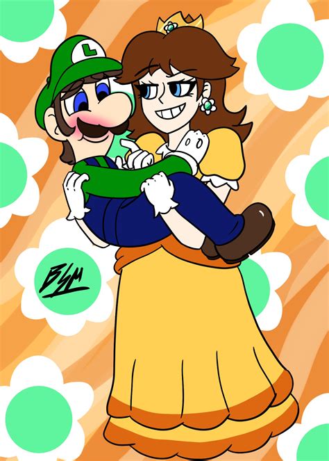 Princess Daisy And Luigi Love
