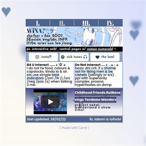 Image result for Interactive Carrd Design