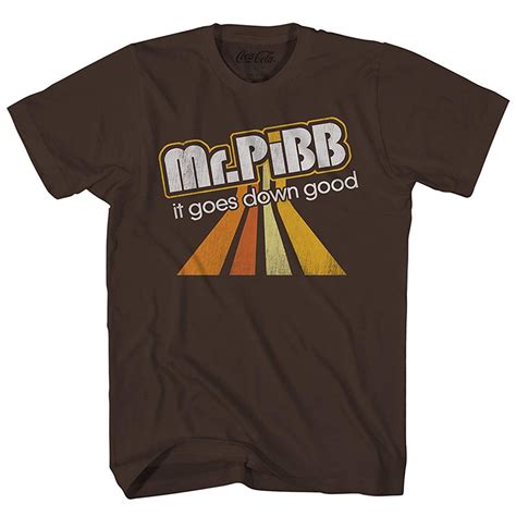 Buy Coca-Cola Mr. Pibb Soda Pop Drink Classic Vintage Logo Mens T-Shirt ...