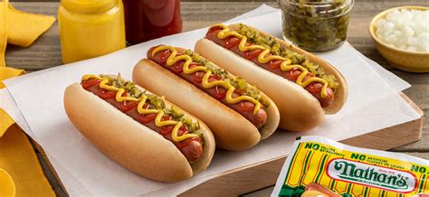 Nathan's Famous Skinless Beef Hot Dogs, 12 Oz, 47% OFF