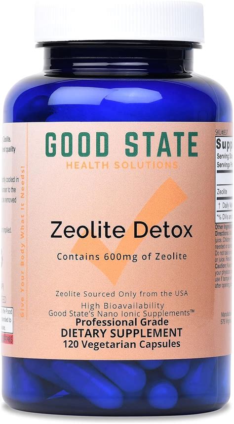 Buy Zeolite Detox - Clinoptilolite - Good State - 600 mg per Veggie ...