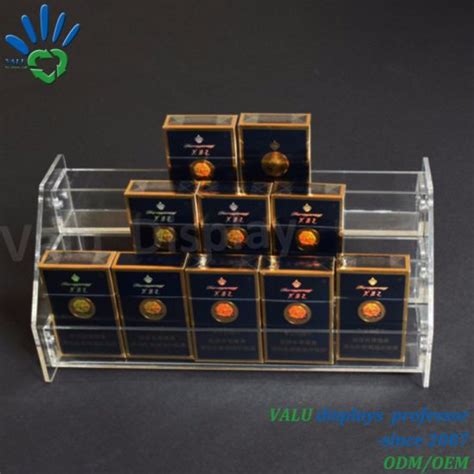 China Acrylic Cigarette Display Shelf Display Holder - China Cigarette ...