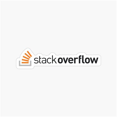Buy StackOverflow sticker Online at Best Prices in India - Sticker Press