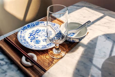 聚优瓷 中式高档瓷器青花瓷餐具 正品釉中彩瓷器 陶瓷碗碟套装_德化窑瓷