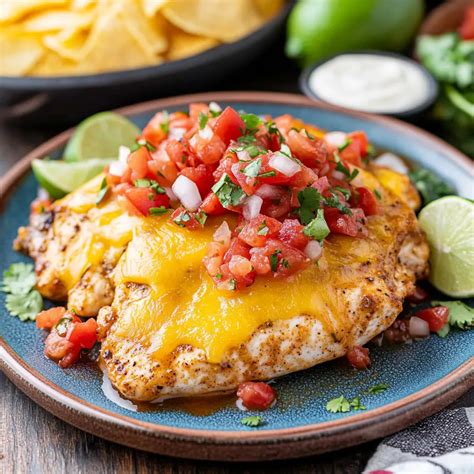 Juicy Fiesta Lime Chicken with Zesty Ranch Sauce and Cheese - Cooking ...