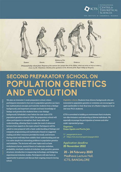 ICTS Preparatory school on population genetics and evolution ...