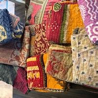 Buy Bohemian Indian Silk Patchwork Kantha Quilt Boho Throw Blanket ...