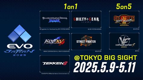 EVO Japan 2025 title lineup announced - Gematsu