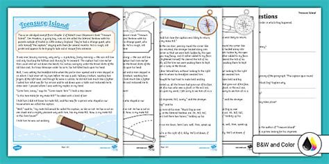 Seventh Grade Treasure Island Reading Worksheet