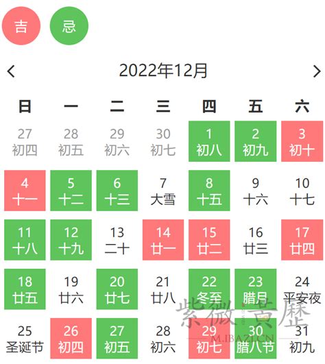 2022年12月订婚黄道吉日查询表