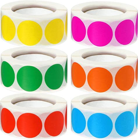 3 Inch Round Labels - Pack of 600 Circle Stickers, 100 Sheets - Inkjet ...