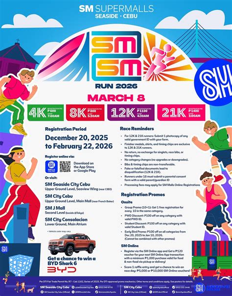SM2SM Run 2026, Seaside City, South Road Properties (SRP), 6000 Cebu ...
