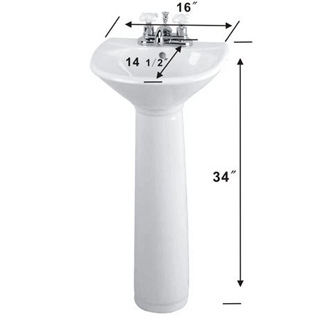 Typical Pedestal Sink Dimensions at Preston Lamb blog