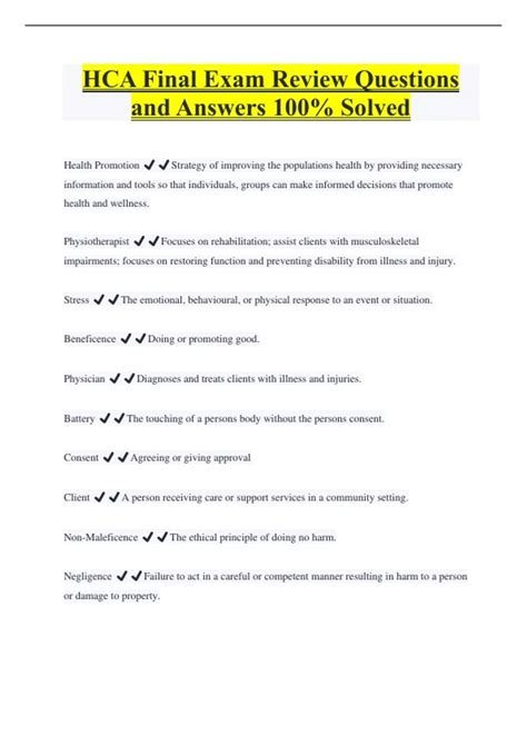 Image result for Module 1 HCA Exam