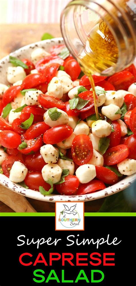 Super Simple Caprese Salad - A Southern Soul | Caprese salad recipe ...
