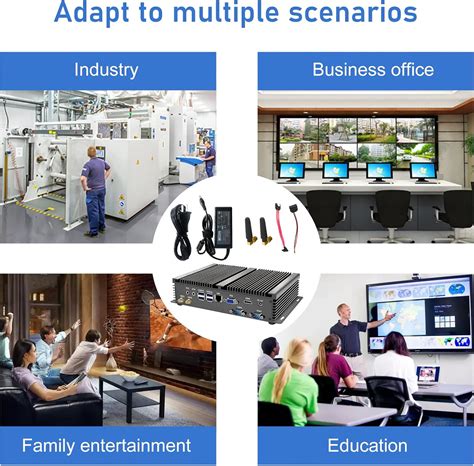 Buy Industrial Mini PC, Kinupute Fanless Desktop Computer i7-1165G7 ...