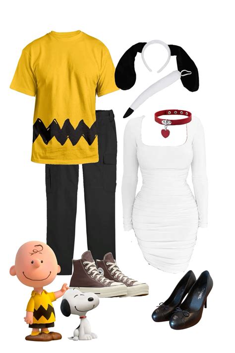 Charlie brown and snoopy couples costume – Artofit
