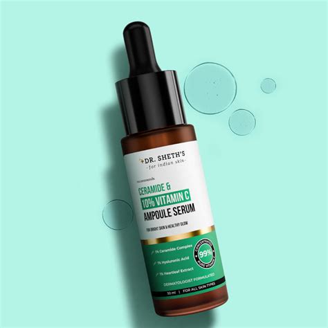 Non-Irritating Ceramide & 10% Vitamin C Ampoule Serum - 30ml – Dr Sheth's