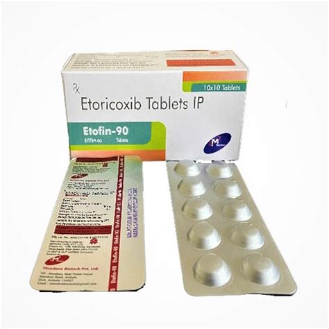 Etofin-90 Tablets Mondove Biotech Pvt. Ltd.