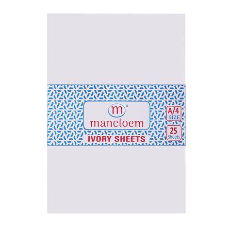 Mancloem Paper Drawing Sheets A4 210 GSM, 100 Sheets | Extra Thick ...