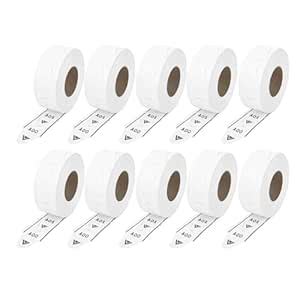 Microframe Corporation 10 Rolls of 2-Digit White Take a Number Tickets ...