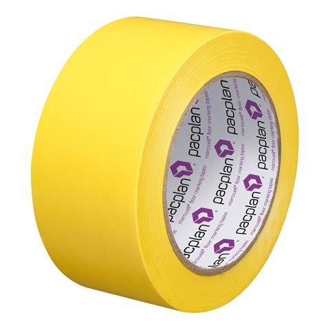 Pacplan® Floor Marking Tape 50mm x 33m - Yellow - Hub Packaging