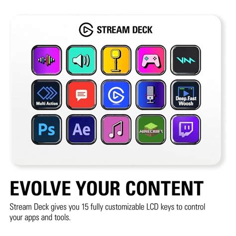 ELGATO STREAM DECK MK2 - 15 CUSTOMIZABLE LCD KEYS WHITE– Vishal Peripherals