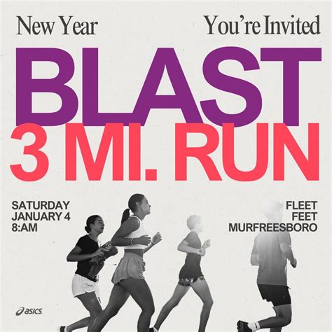 New Year Blast with Fleet Feet & ASICS , 544 N Thompson Ln, Suite C ...