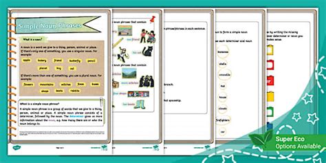 Simple Noun Phrases (Ages 5 - 6)