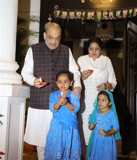 Amit Shah lights 'Ram Jyoti' after 'Pran Pratishtha' ceremony of Ram Temple