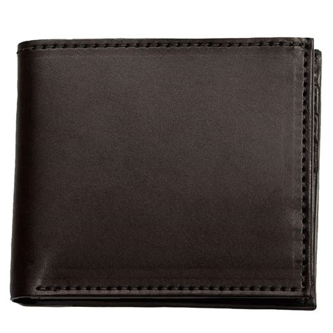 BullhideBelts.com USA Made Premium Black Leather Bifold Wallet with ID ...