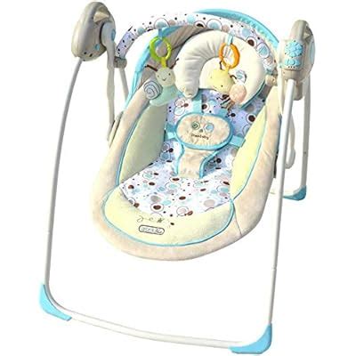 Balance Bouncer Cradle Electric Rocking Baby Cradle Swing with Rotating ...