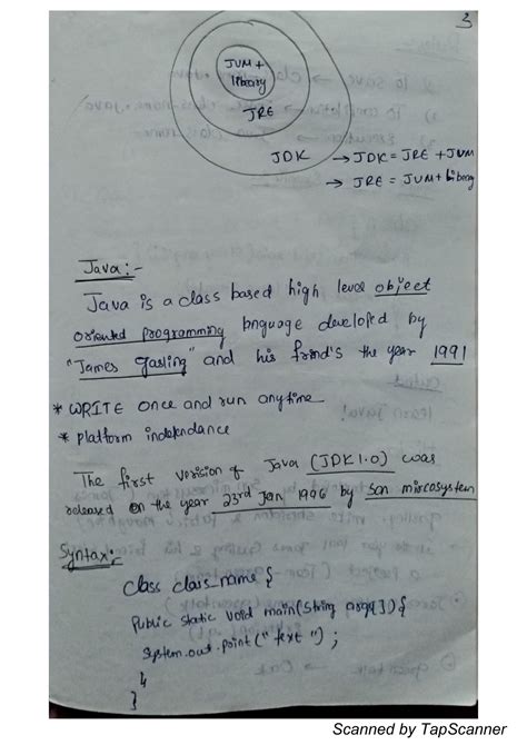 Image result for Java Programming Handwritten Notes PDF