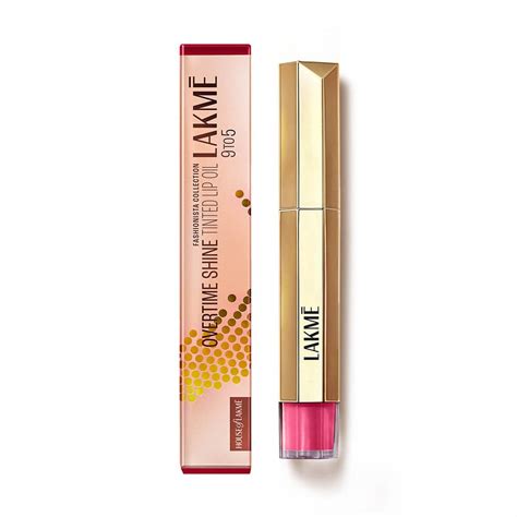 Buy Lakme 9to5 Overtime Shine Tinted Lip Oil - Berry Bling 5.3ml Online ...