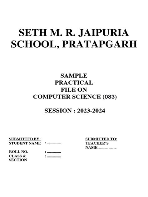 Image result for Computer Practical File