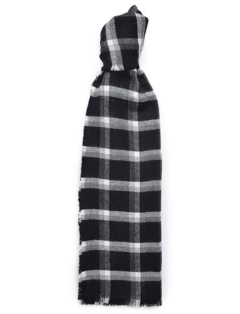 Buy Pure Acrylic Checked Scarf at Marks & Spencer