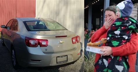 Car Dealer Gifts a Car to a Single Mom – Watch Her Priceless Reaction ...