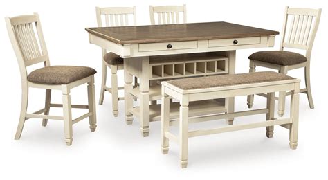 Ashley Signature Design Bolanburg D647D12 Counter Height Dining Table ...