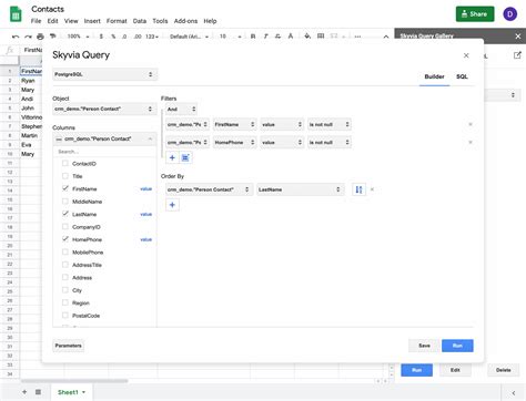 Online PostgreSQL Query Builder & SQL editor
