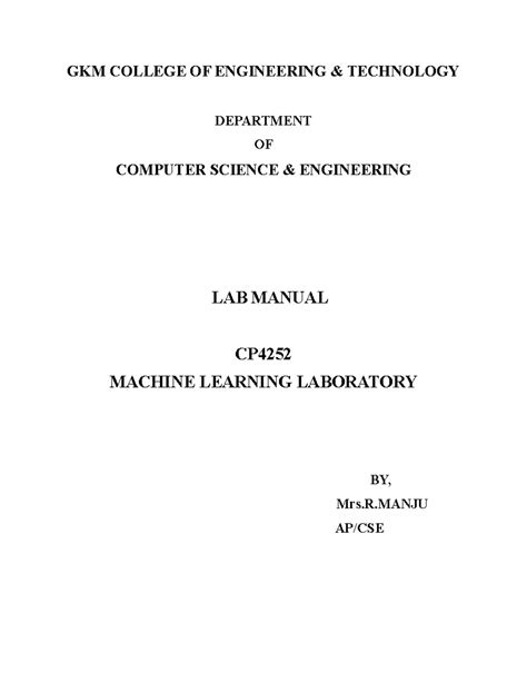 Data Exploration and Visualization - LAB MANUAL DEPARTMENT OF ...