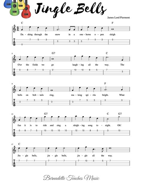 Free Printable Sheet Music For Ukulele