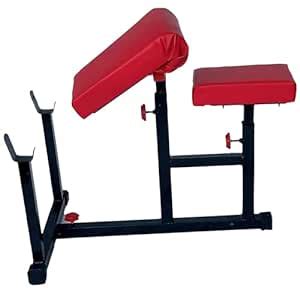 SPANCO Preacher Curl Arm with 75 Kg. Holding Capacity Exercises Bench ...