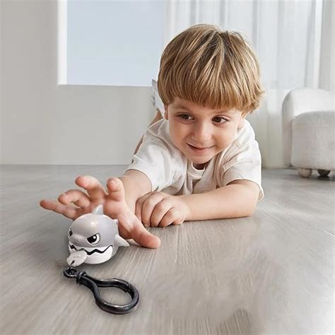 Cartoon Shark Keychain with Pull Pendant – WildTree