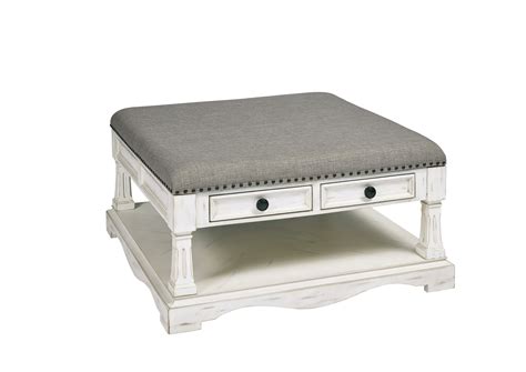 Belhamy Park Square Upholstered Cocktail Table - French Country ...