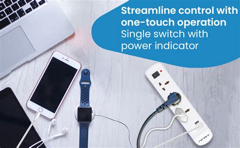 Bajaj 3 Way Spike and Surge Guard with 2 USB | 3 Meter Long Cable | 3 ...