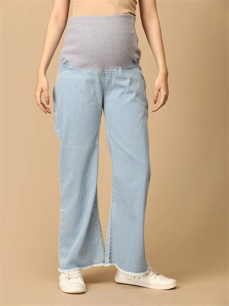 Buy Wide Leg Maternity Denims | Maternity Denim Dresses Online – The ...