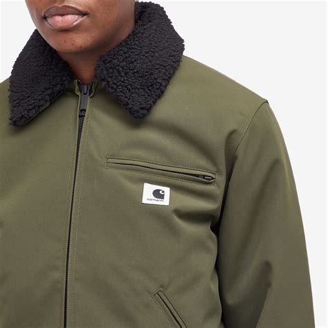 Carhartt WIP Newkirk Jacket Office Green & Camo Leo, Tamarind | END. (CA)