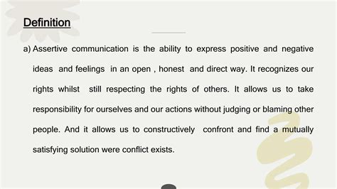 ASSERTIVE COMMUNICATION ,MSC NURSING PPT | PPTX