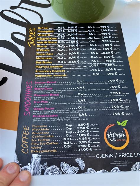 Refresh Juice Bar - Dubrovnik Juice Bar - HappyCow